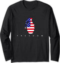 Hand Grenade American Flag Responsible Gun Owners Long Sleeve