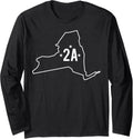 New York Second Amendment State 2A Gun Owner Rights Design Long Sleeve