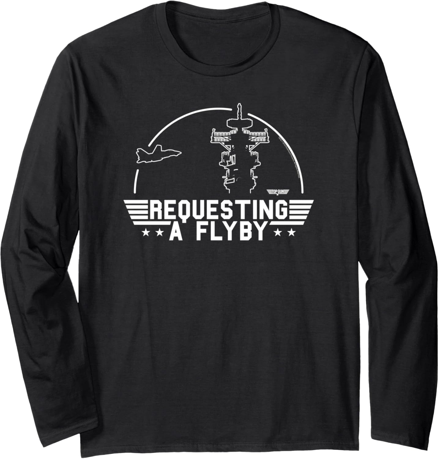 Top Gun Requesting A Flyby Outline Action Movie Long Sleeve
