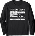 Every 2Nd Counts 2Nd Amendment Pro Guns Rifle Range Long Sleeve