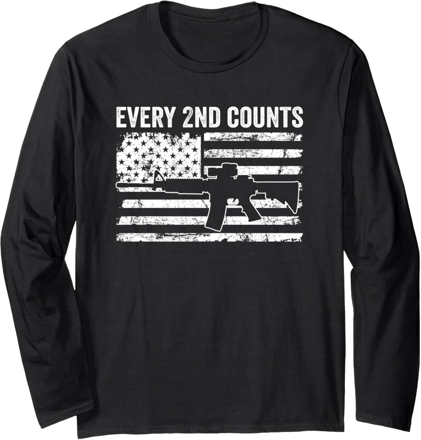 Every 2Nd Counts 2Nd Amendment Pro Guns Rifle Range Long Sleeve