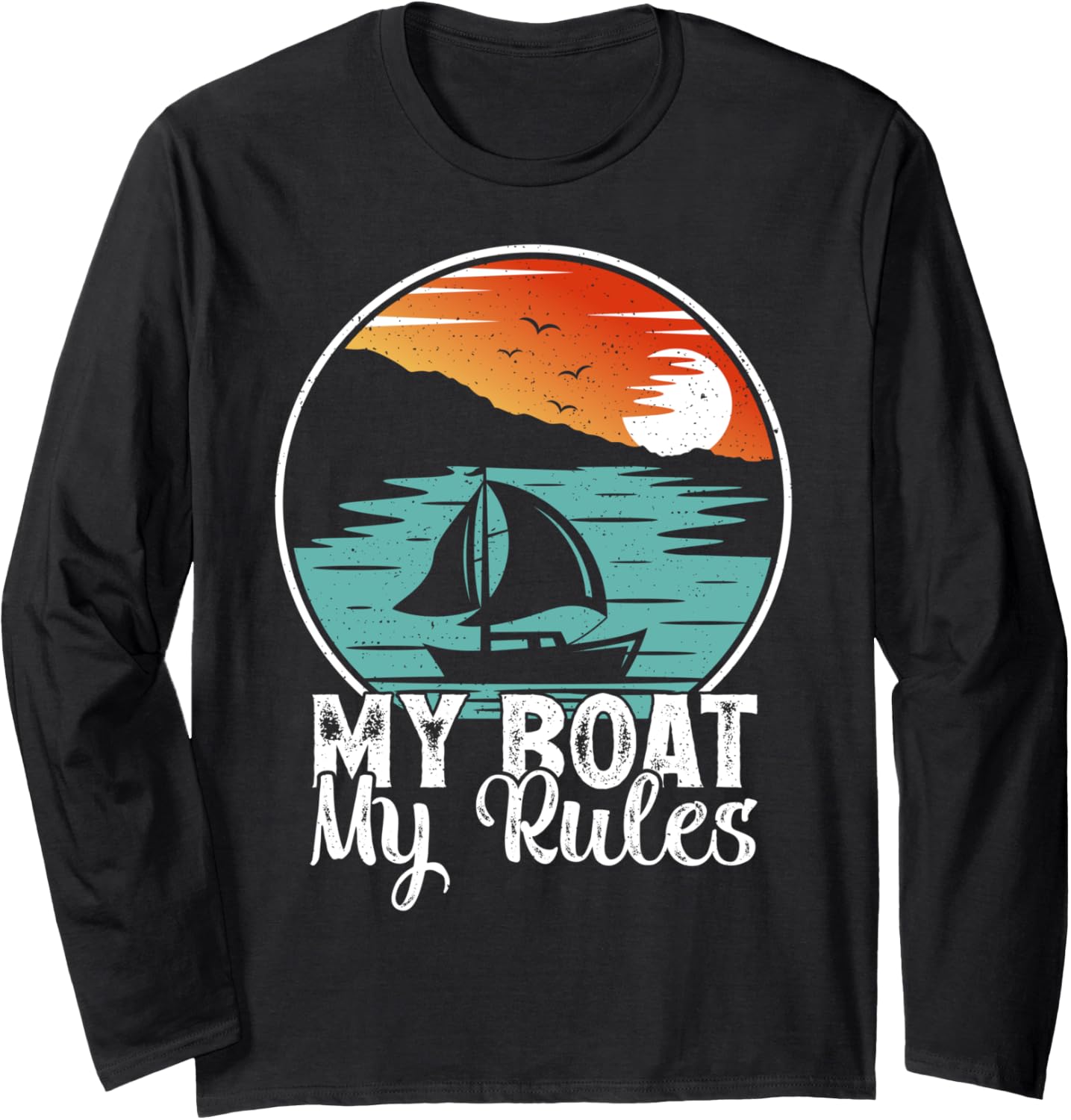 Vintage My Boat My Rules Pontoon Boat Captain