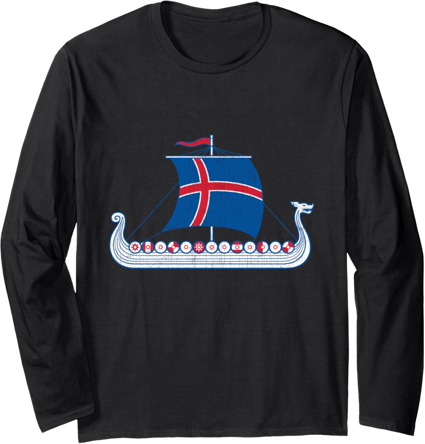 Icelander Viking Ship Icelandic Iceland Flag Boat Viking