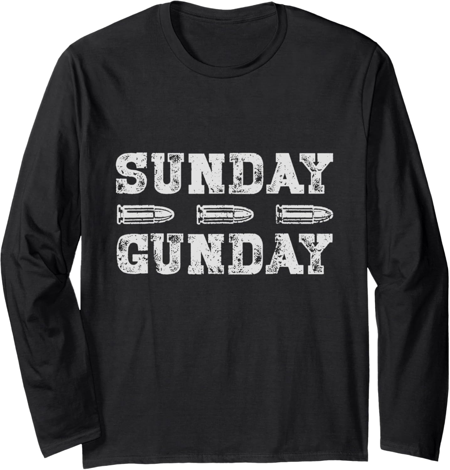 Sunday Gunday Gun Owner Shooting Shirt Funny Mens Long Sleeve