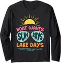 Boat Waves Sun Rays Lake Days Pontoon Boat