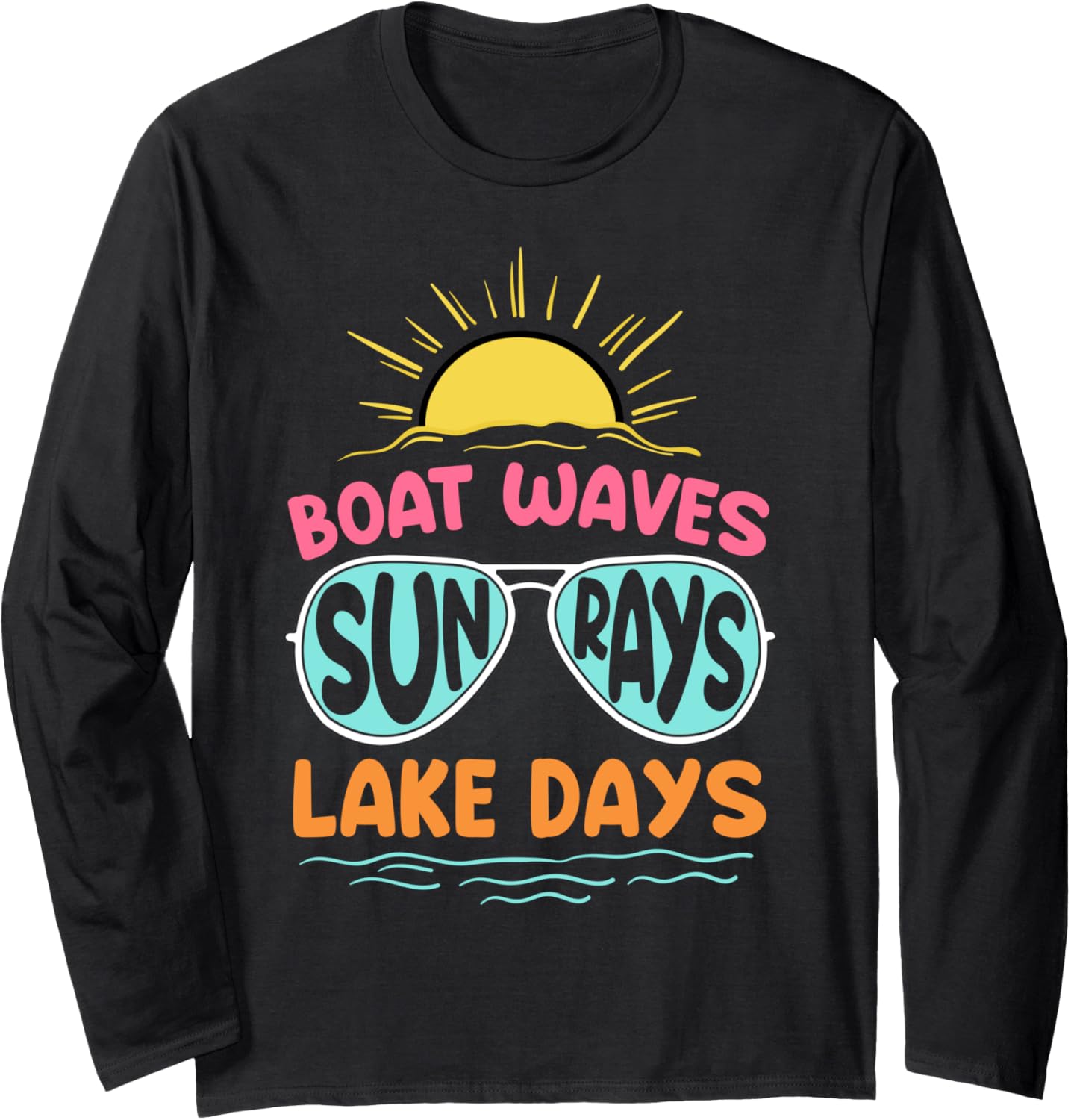 Boat Waves Sun Rays Lake Days Pontoon Boat