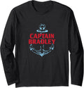 Captain Bradley Personalized Name Custom Nickname Boating Long