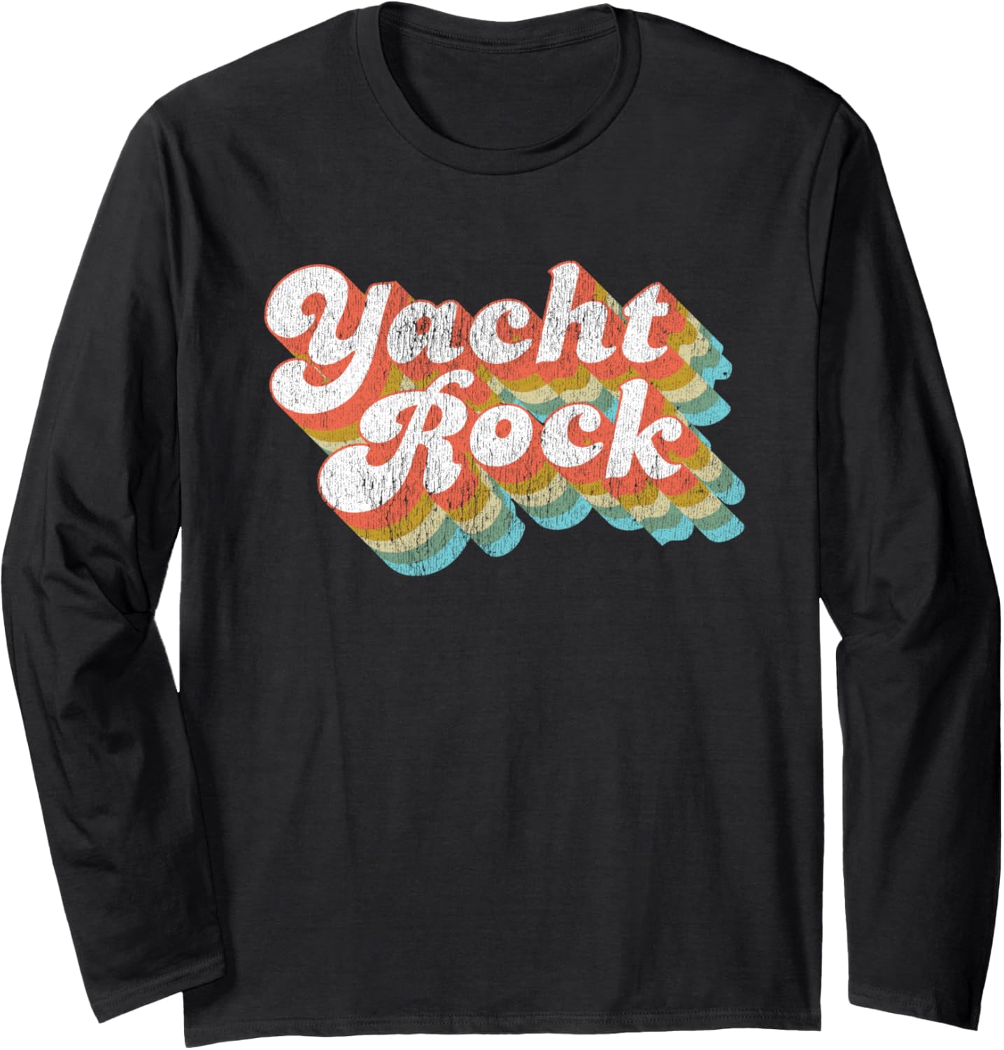 Vintage Fade Yacht Rock Party Boat Drinking Long