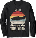 Retro Life Is Better On Toon Pontoon Boat