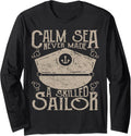 Skilled Sailor Calm Sea Boat Sailing Nautical Ocean