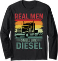 Real Men Smell Like Diesel Retro Trucker Design