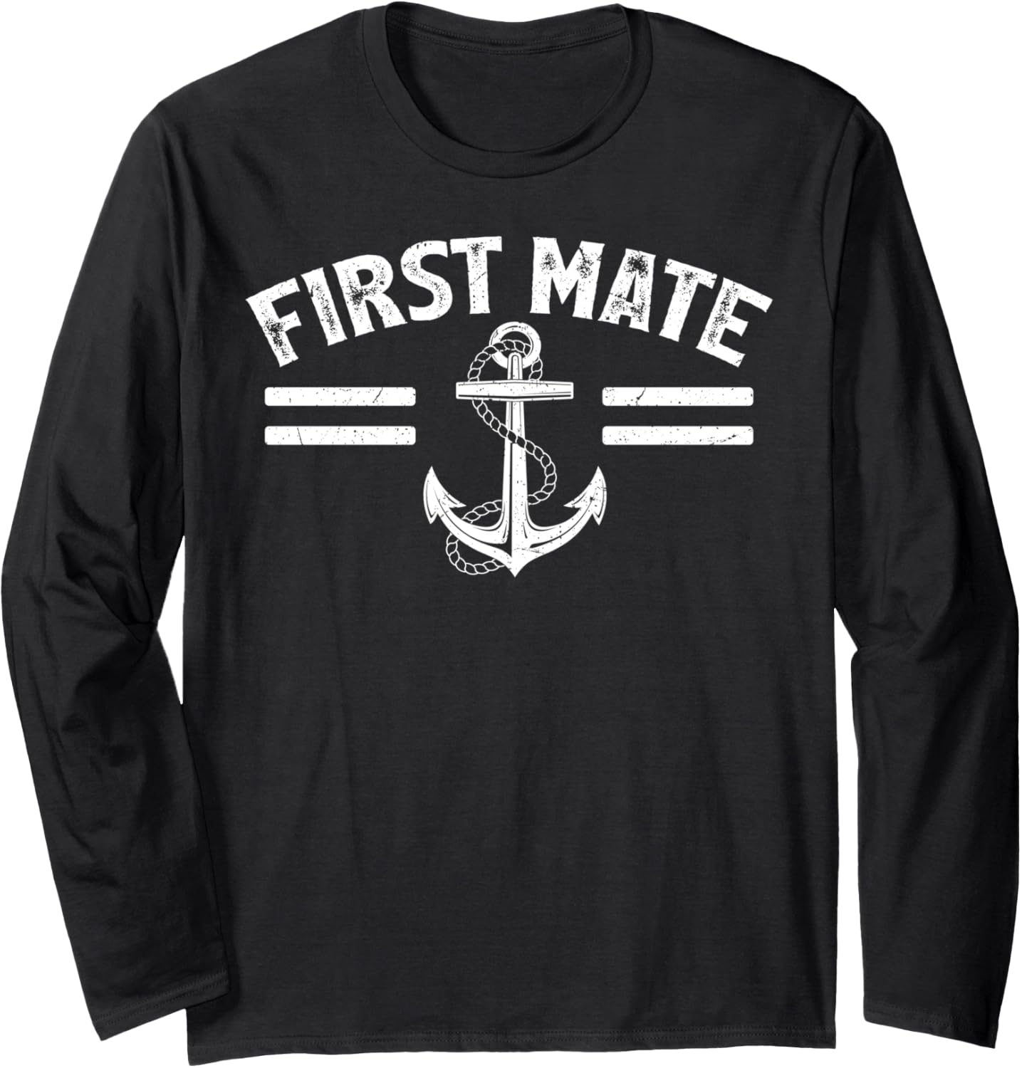 Ship Anchor Pontoon Boat Captain First Mate Long