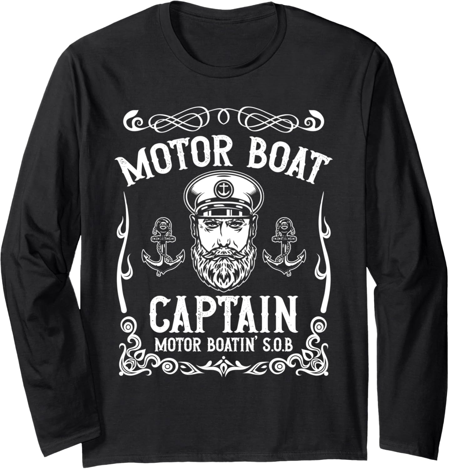 Motor Boat Captain Motorboating Anchor Sports Motorboat Long