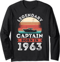 Legendary Captain Born 1963 60Th Birthday Gifts Boating
