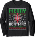 Merry Boatmas Boat Christmas Boater Boating Ugly Nautical
