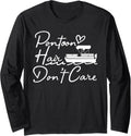 Pontoon Boat Captain Boating Sailing Long Sleeve