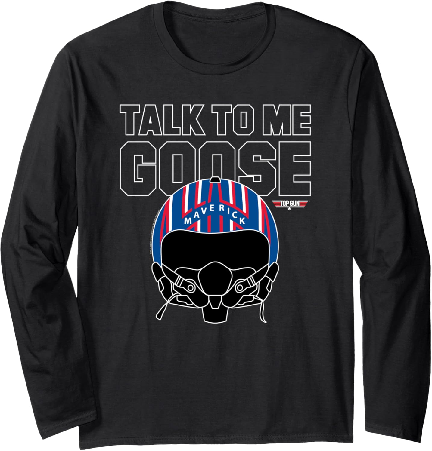 Top Gun Talk To Me Goose Maverick Helmet Long Sleeve