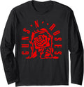 Official Guns N Roses Rose Graphic Long Sleeve