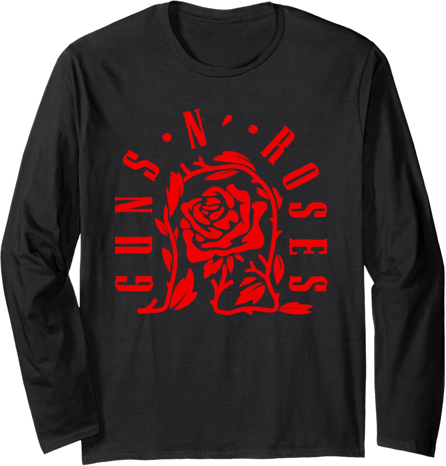 Official Guns N Roses Rose Graphic Long Sleeve