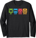 Eat Sleep Paddle Repeat Motivational Dragon Boat Long