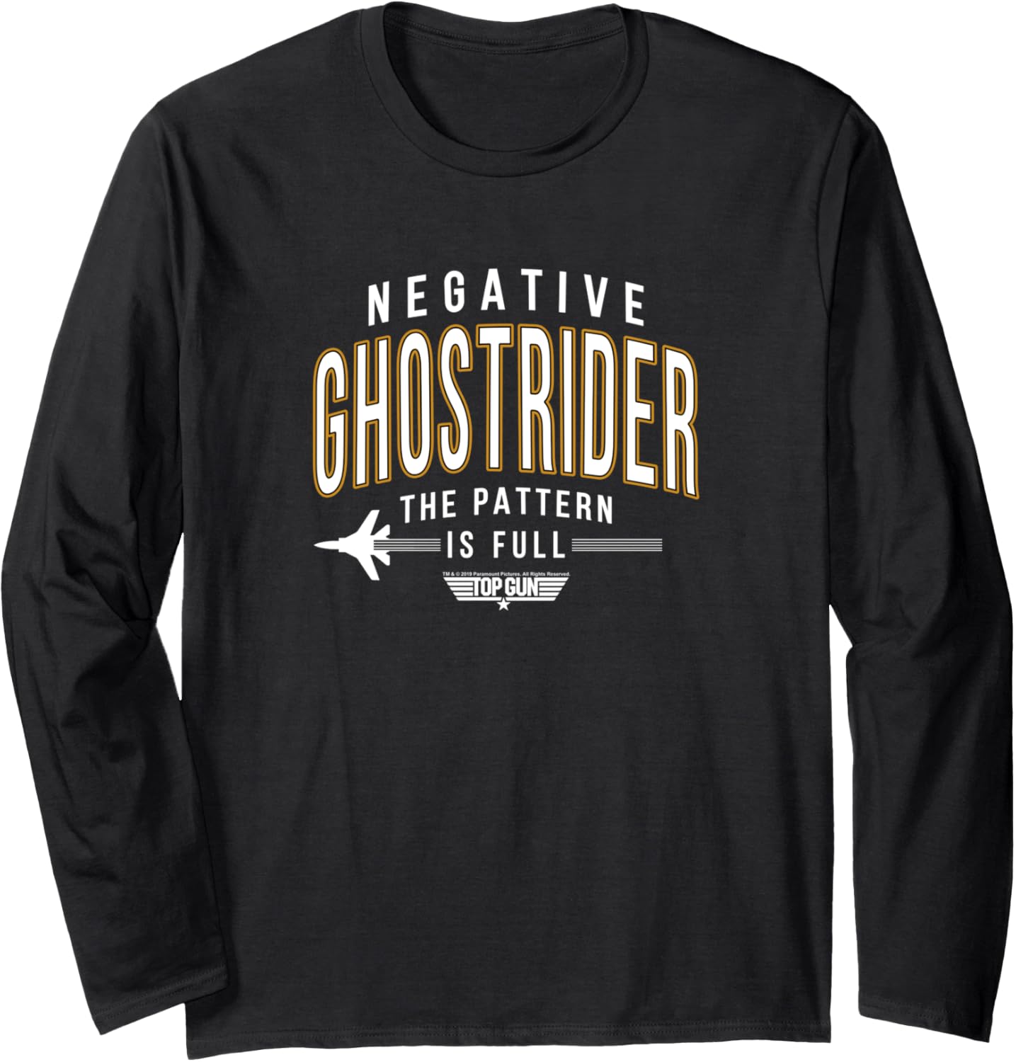 Top Gun Negative Ghostrider Pattern Is Full Text Long Sleeve