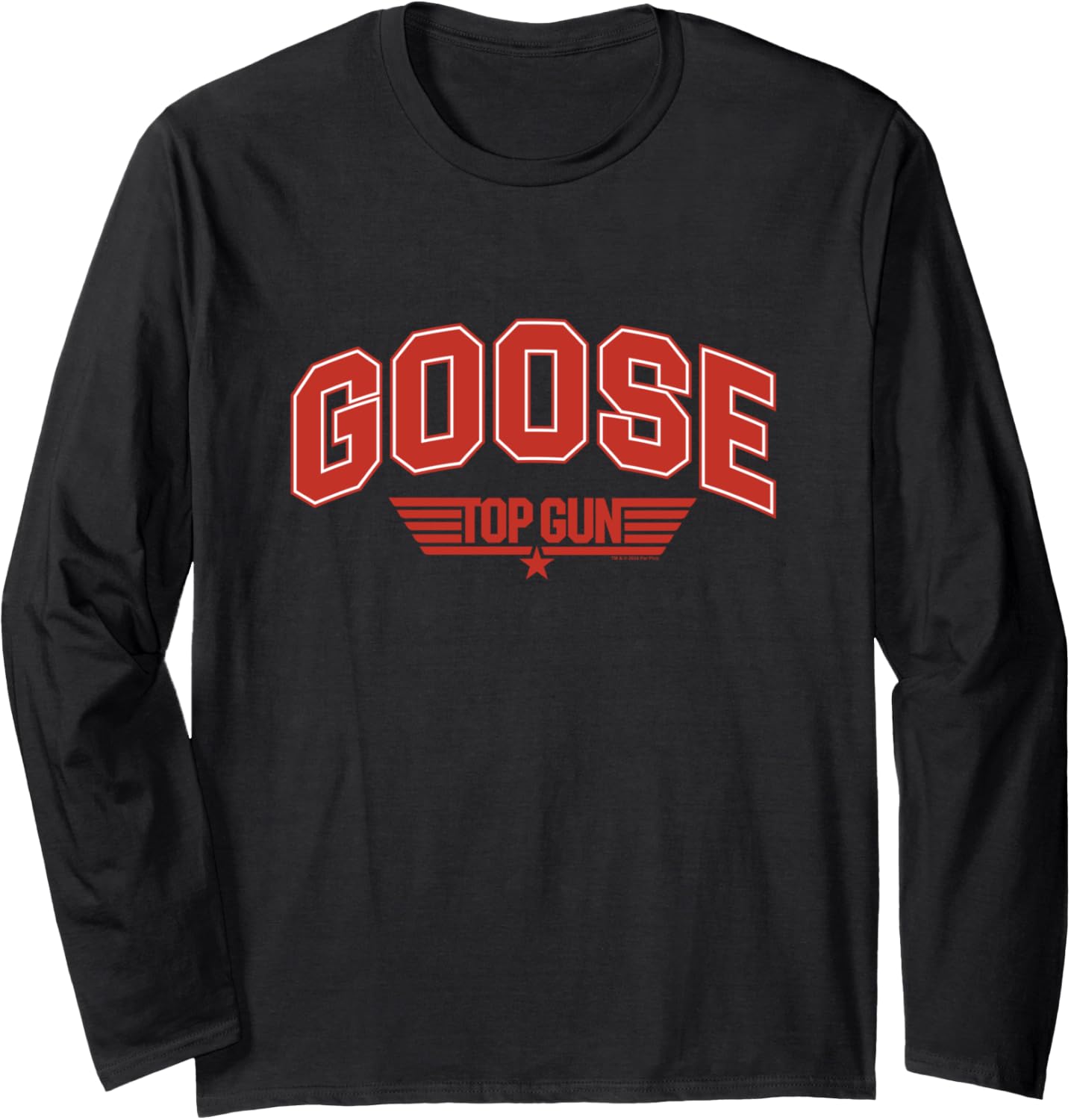 Top Gun Goose Varsity Long Sleeve