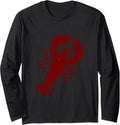 Red Lobster Vintage Nautical Boating Long Sleeve