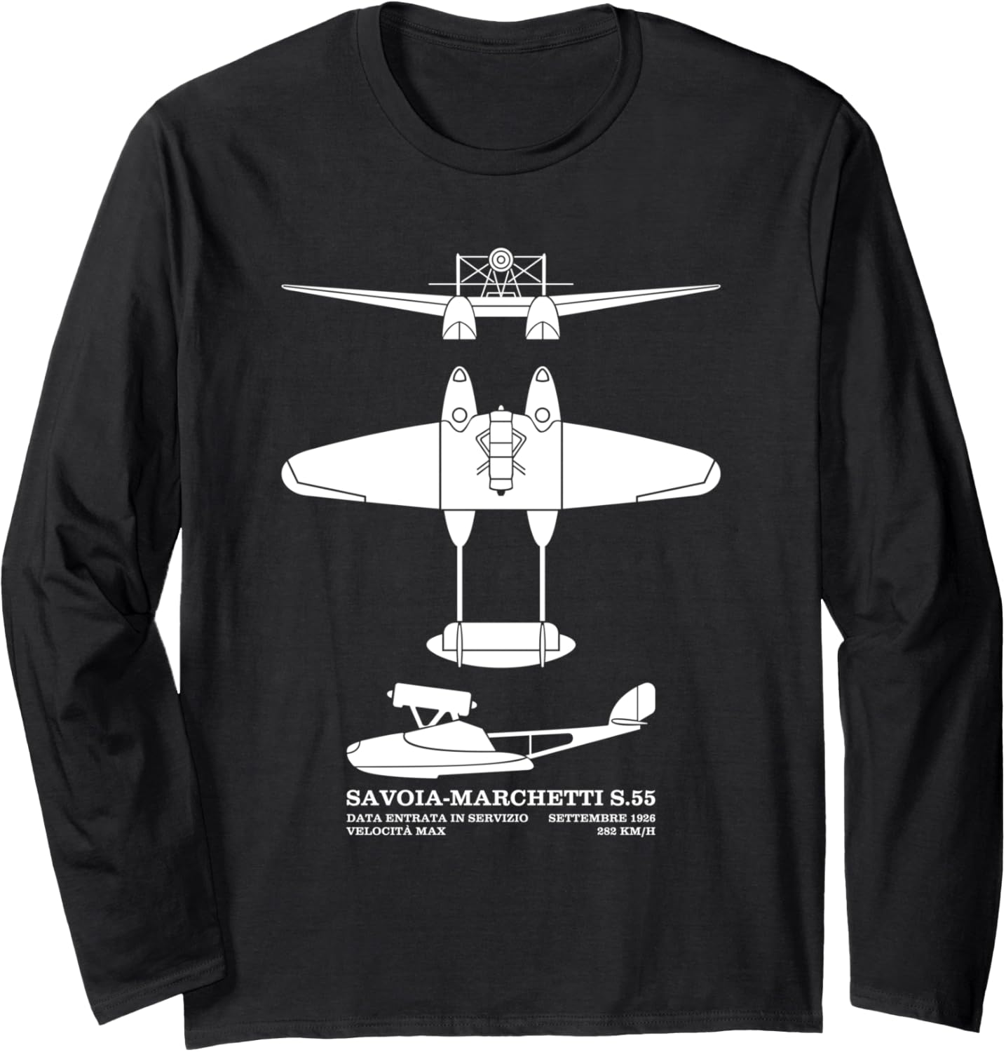 Savoia Marchetti S 55 Italian Flying Boat Silhouettes