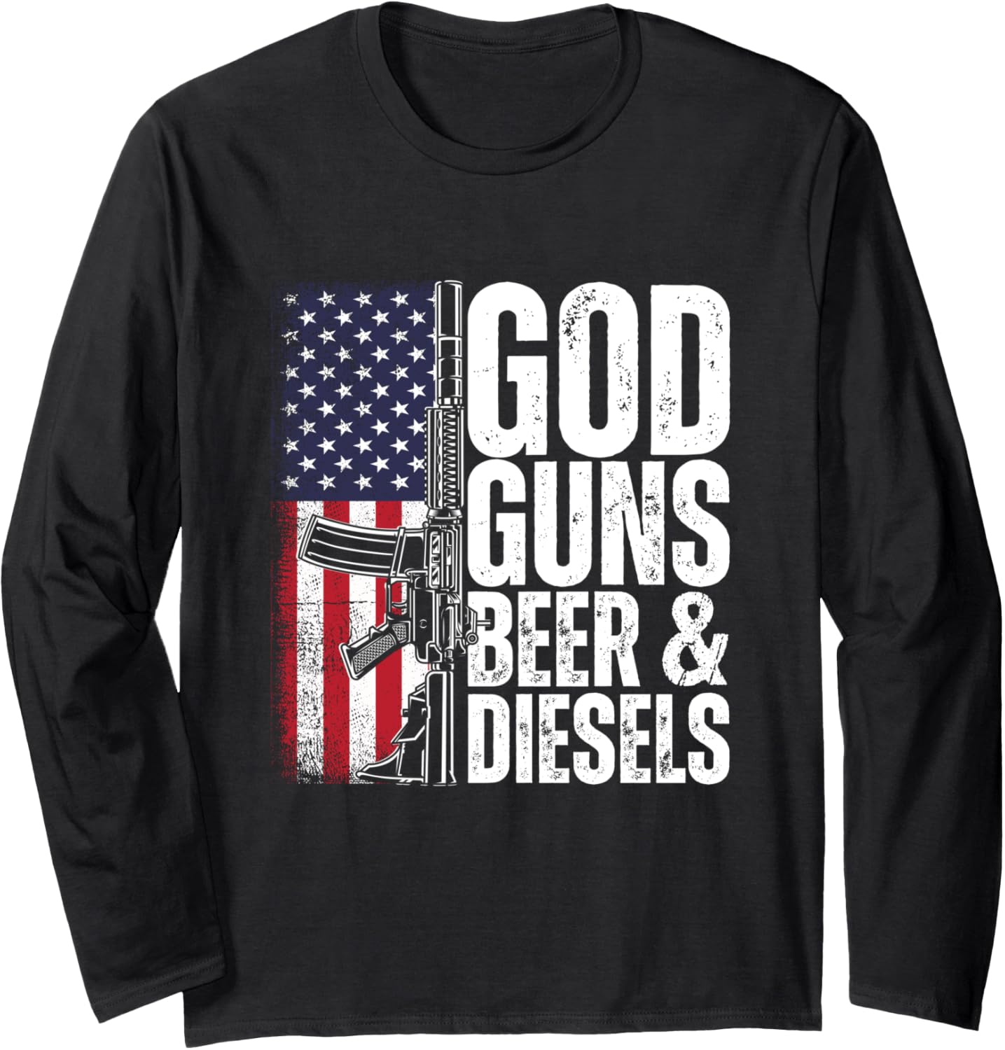 God Guns Beer Diesels Mens Usa Truck Mechanic