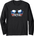 Top Gun Aviator Sunglasses Reflection Long Sleeve