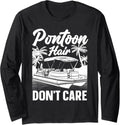 Funny Pontoon Art Men Women Boating Pontoon Boat
