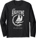 St Augustine Florida Sailing Nautical Sailboat Long Sleeve
