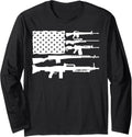 Sniper Assault Rifle 50 Cal Pro Gun T Shirt Men Women Long