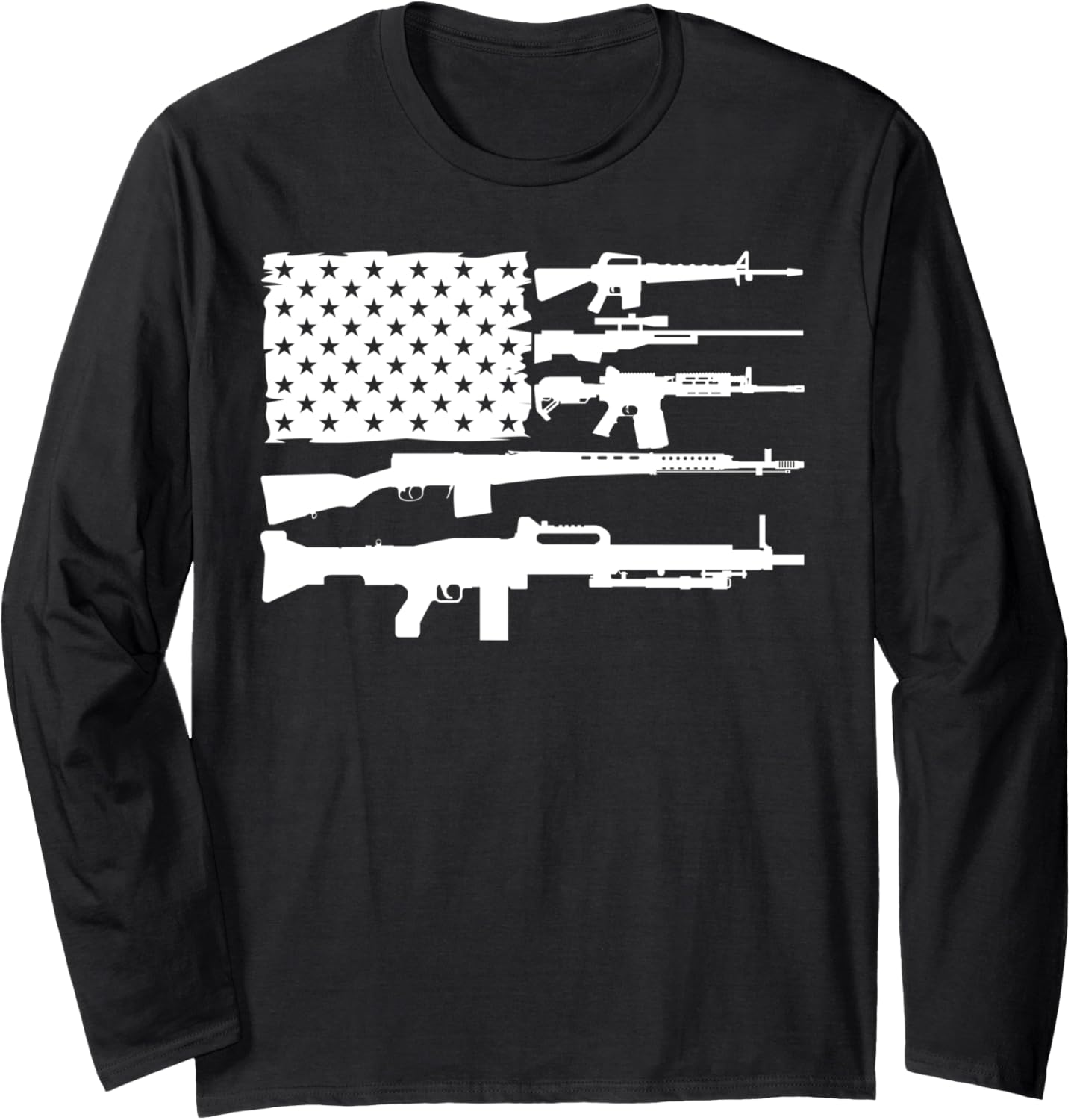 Sniper Assault Rifle 50 Cal Pro Gun T Shirt Men Women Long