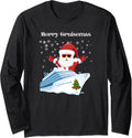 Merry Cruisemas Funny Santa Christmas Cruise Boat Long