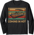 Vintage Coming In Hot Pontoon Boat Boating Long