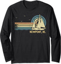 Ri Newport Sailing Vintage Sailboat Summer Sailor Long