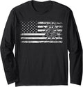 Boat American Flag Captain Fishing Boating Long Sleeve
