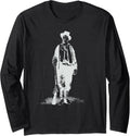 Billy Kid Gunslinger Design Vintage Historical West Long Sleeve