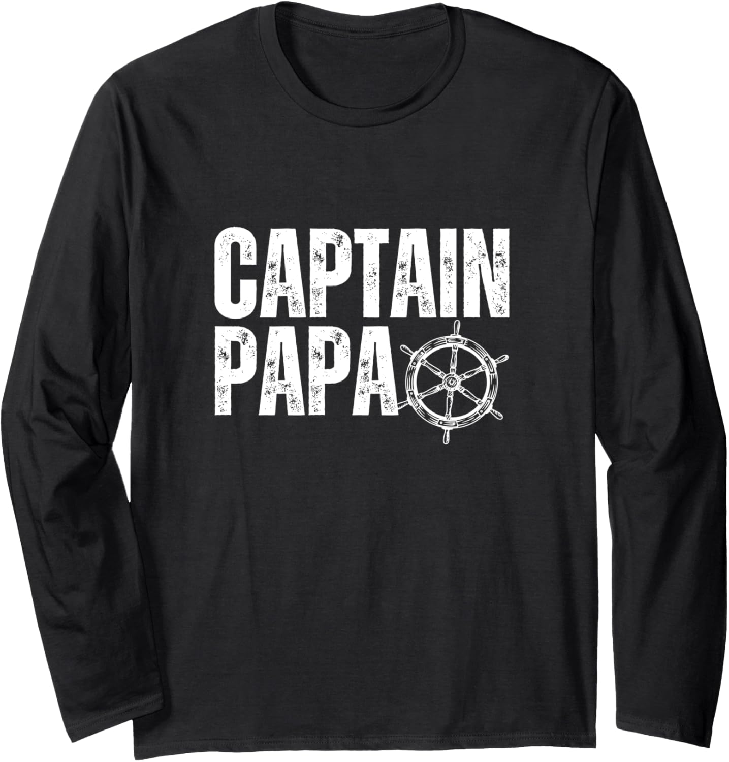 Captain Papa Funny Sailor Fishing Boating Pontoon Long