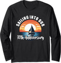 Sailing Into 30Th Anniversary Sailing Boat Celebration Long