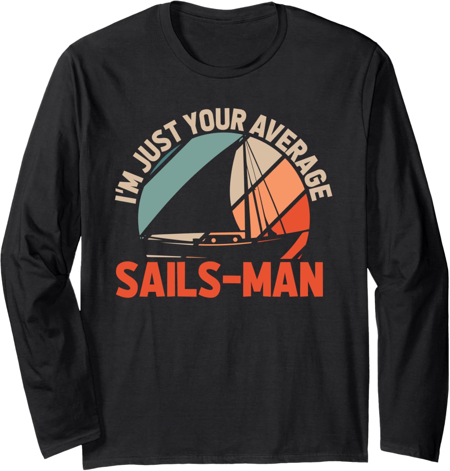 Retro Sailing Captain Sailboat Boat Vintage Sailor Long
