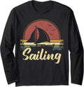 Sailing Vintage Sail Boat Boating Sailor Long Sleeve