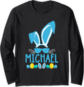 Easter Family Bunny Matching Easter Day Men Boys Michael Long Sleeve