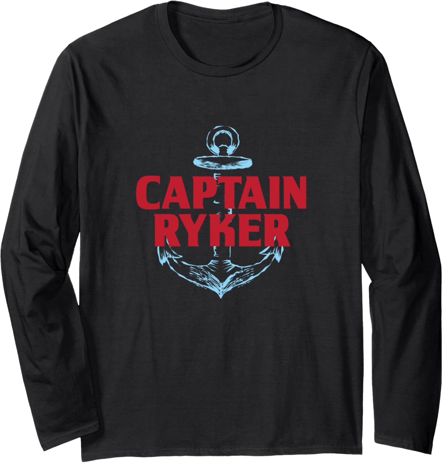 Captain Ryker Personalized Name Custom Nickname Boating Long