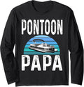 Funny Pontoon Papa Grandpa Owner Boating Boater Lake
