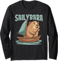 Capybara Sailing Sailor Sailboat Boat Captain Sailybara Long