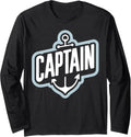 Boating Boat Houseboat Captain Long Sleeve