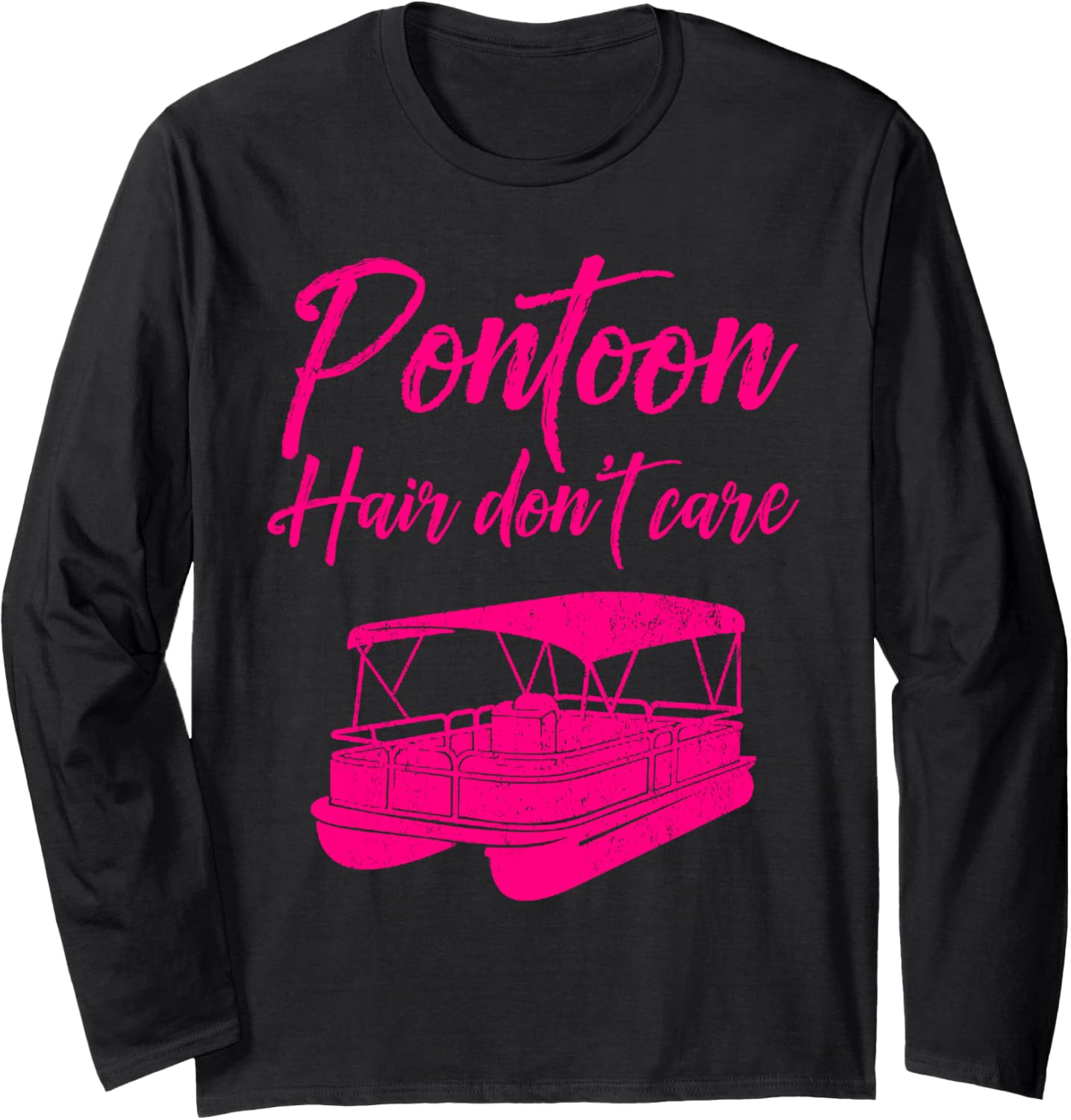 Funny Pontoon Hair Don Care Men Women Cool