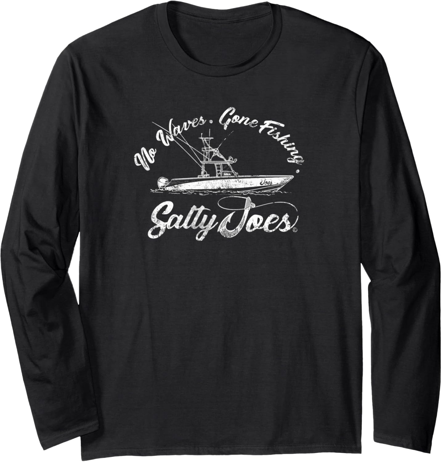 Salty Joe S Fishing Boat Logo Lightweight Long